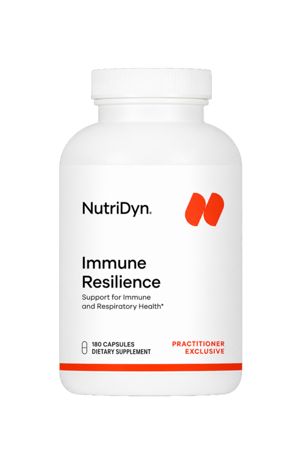 Nutridyn Immune Resilience capsule bottle, front label