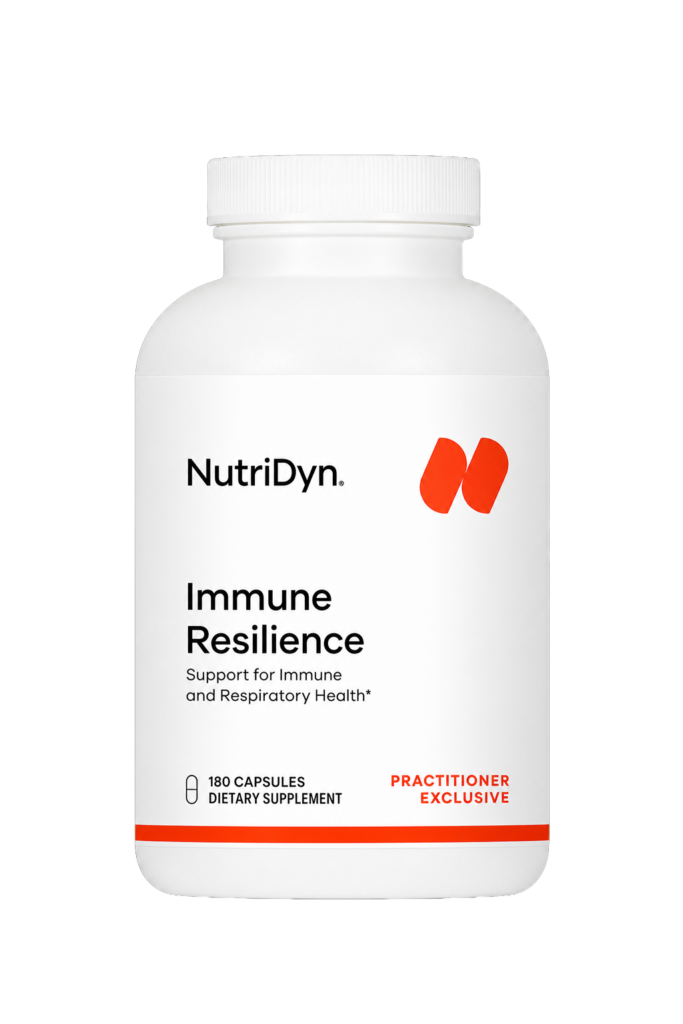 Nutridyn Immune Resilience capsule bottle, front label
