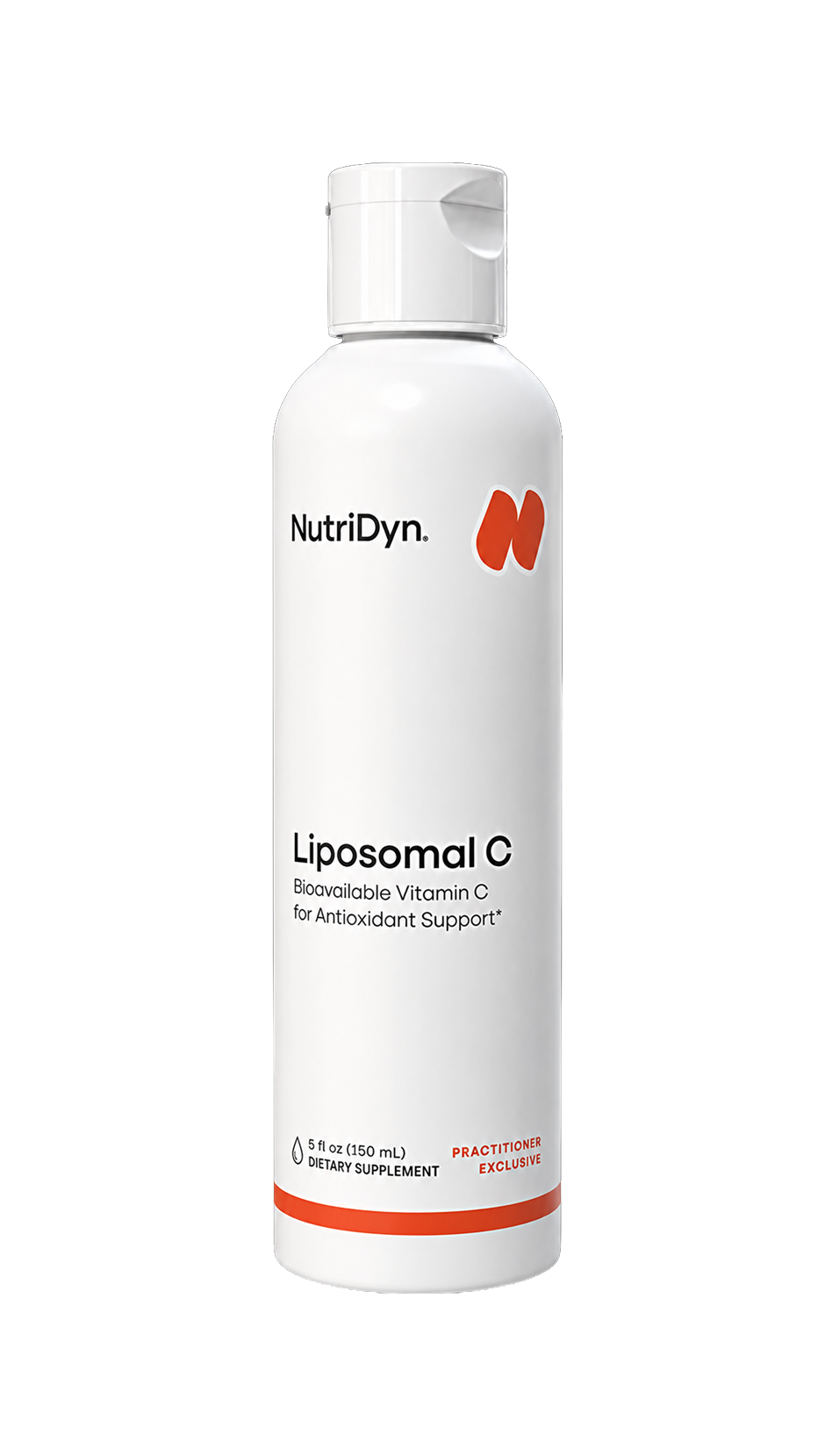 Nutridyn Liposomal C liquid bottle, front label