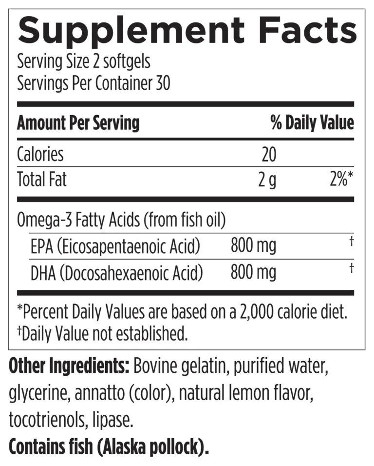 Fish oil supplement