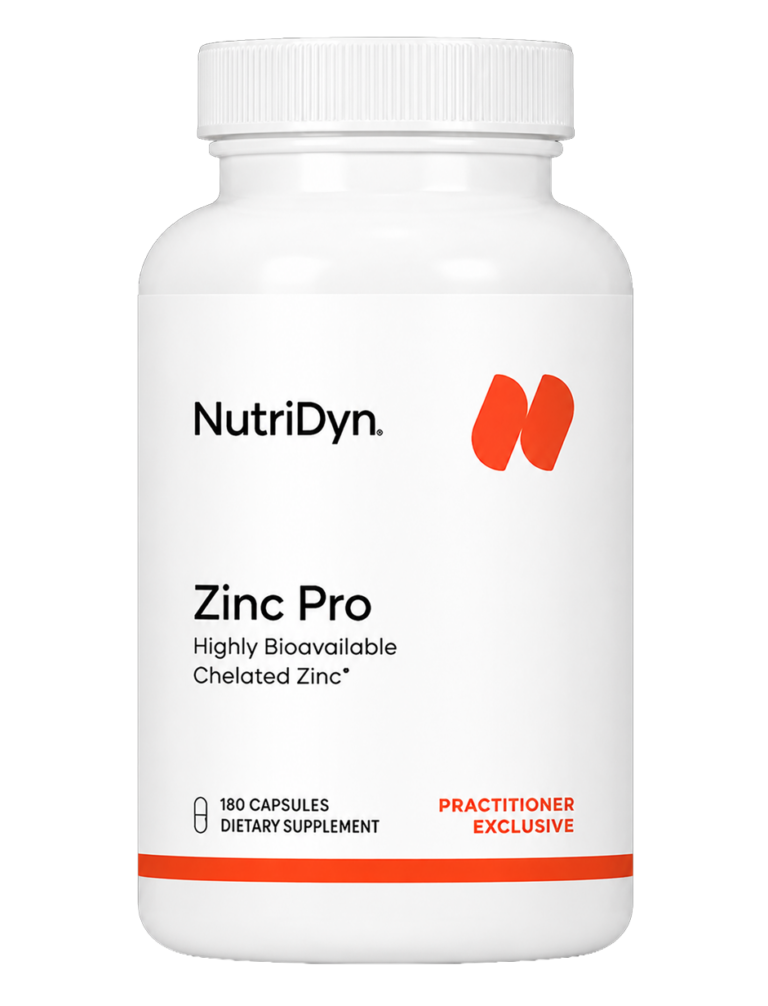Nutridyn Zinc Pro capsule bottle, front label