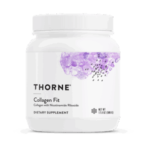 Thorne Collagen Fit unflavoured collagen powder tub, front label