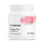 Thorne Collagen Plus passion berry collagen powder tub, front label