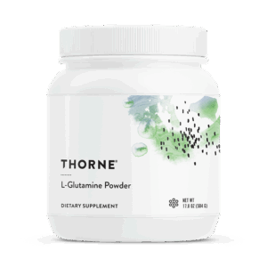 Thorne L-Glutamine Powder tub, front label
