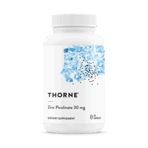 Thorne Zinc Picolinate 30 mg 60-capsule product label
