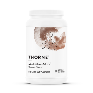 Thorne MediClear-SGS Chocolate 42-scoop product label