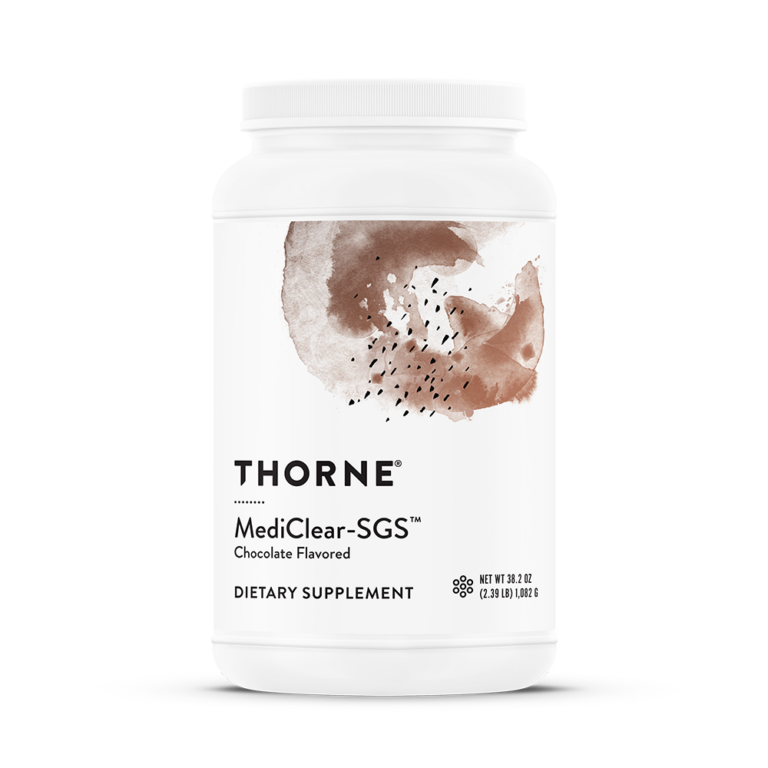 Thorne MediClear-SGS Chocolate 42-scoop product label
