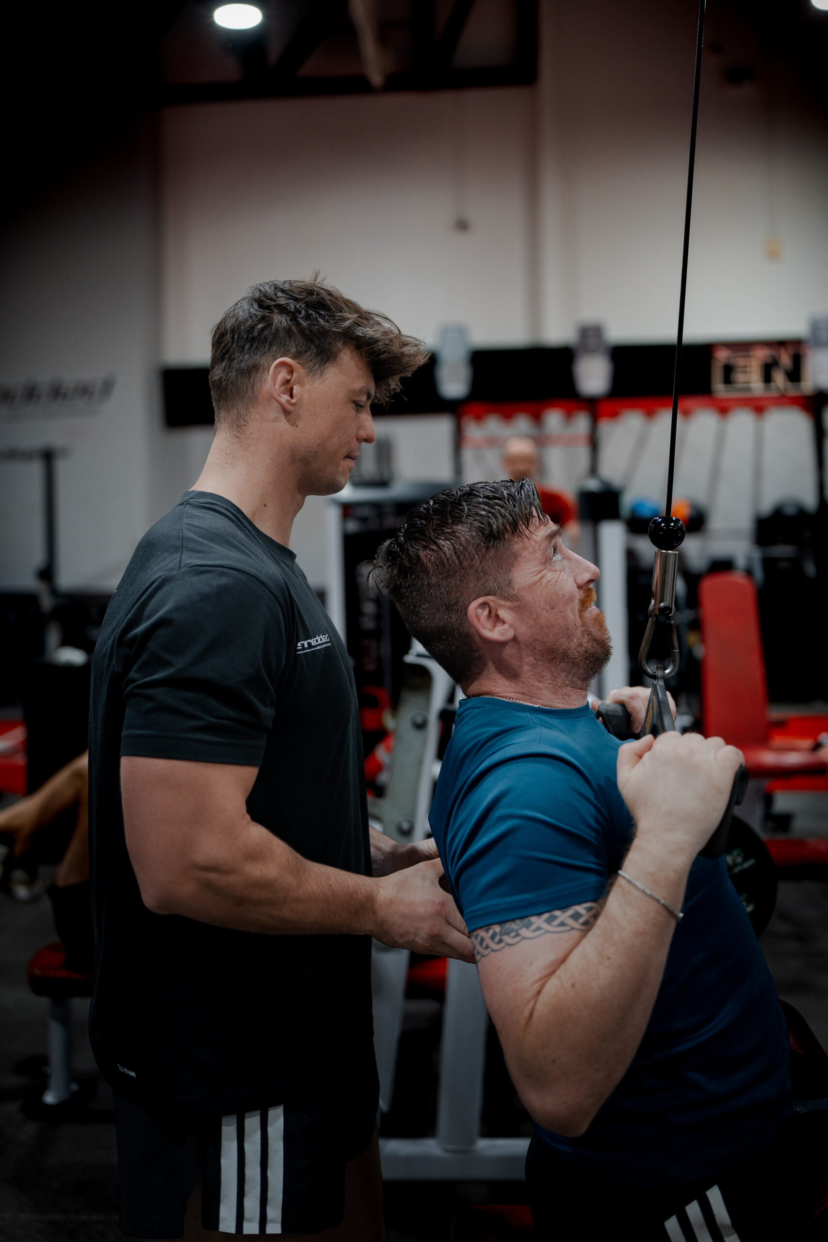 Coach working with a client