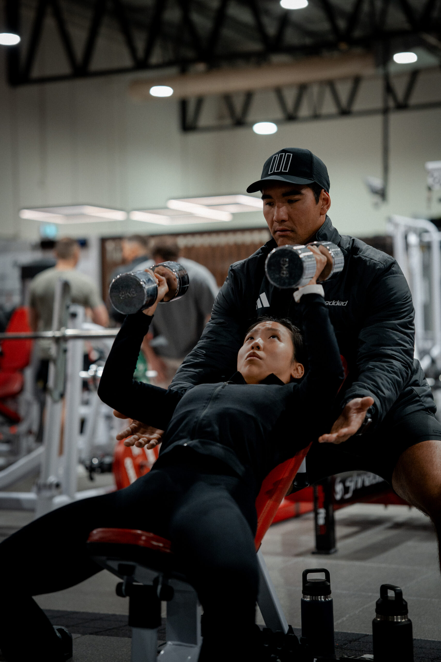 Coach working with a client
