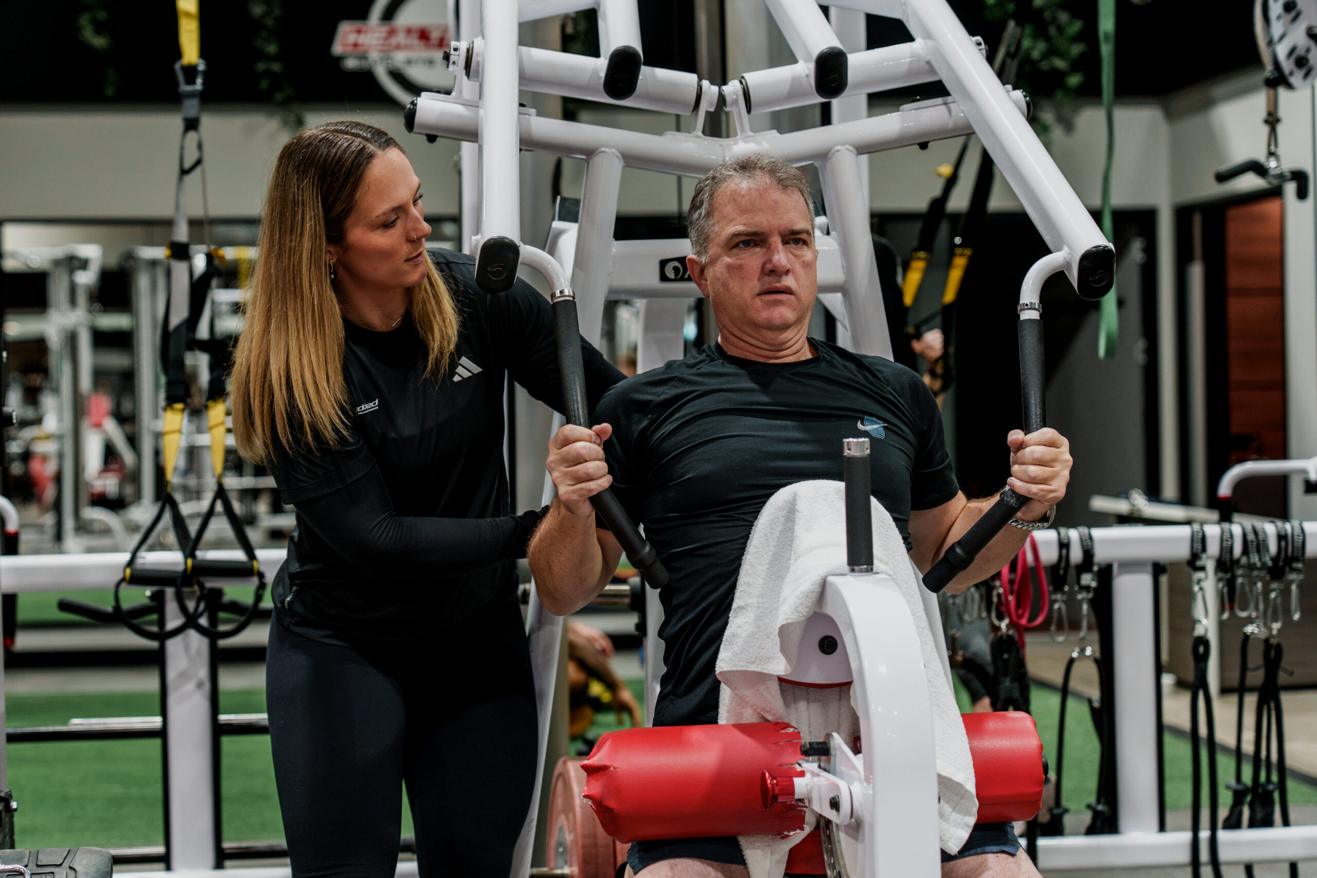 Coach and client training together