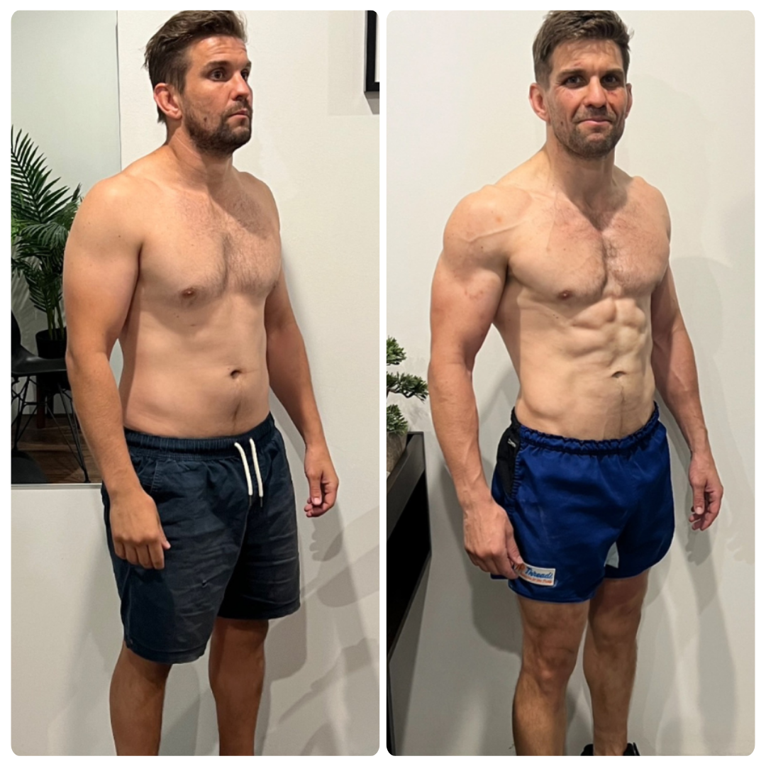 Josh before and after transformation