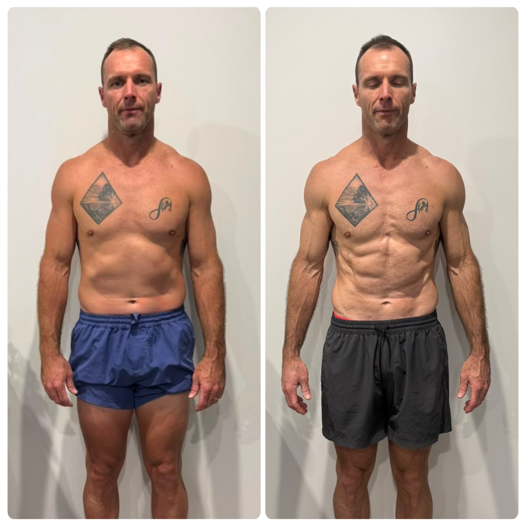 Stewart Walters before and after transformation