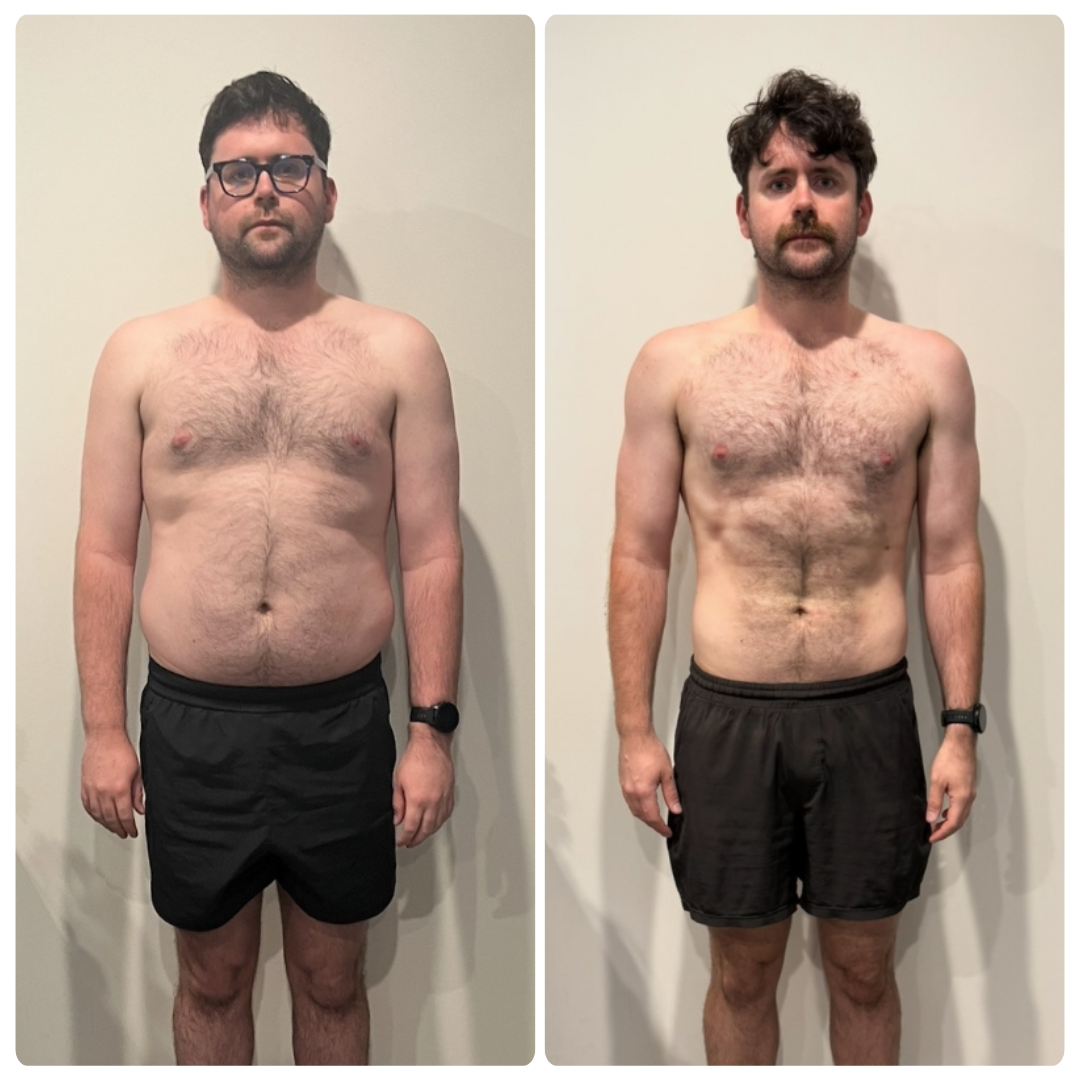 Jack Ross before and after transformation