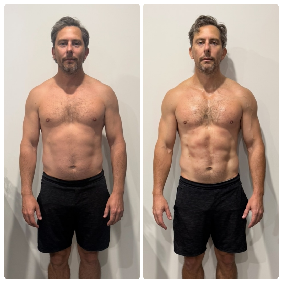 Tom Radic before and after transformation